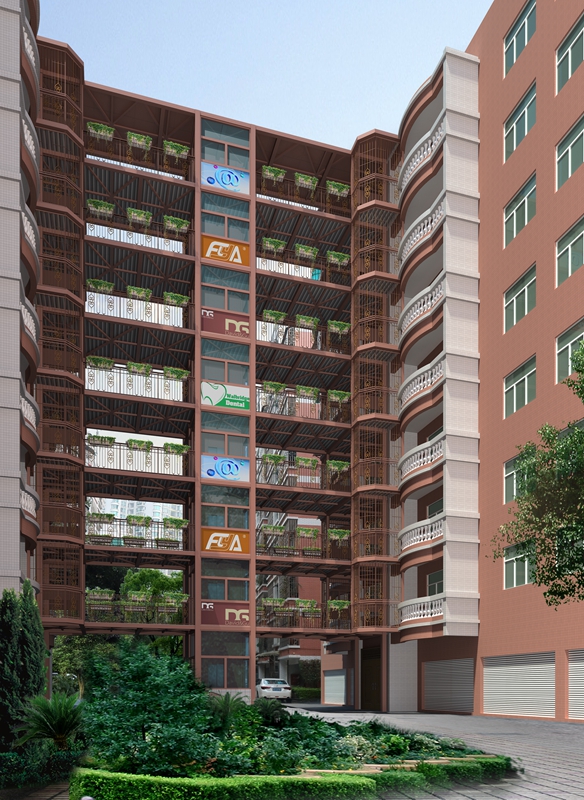 大洋花园电梯加建